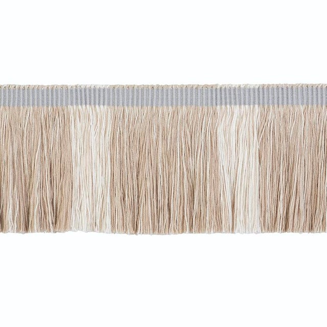 Modern Sample - Schumacher Calcada Fringe in Natural For Sale - Image 3 of 3