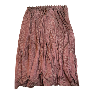 Pair of Custom, High-End Designer-Grade Fabric Oxblood Drapery Panels / Curtains / Drapes - Lined, Pinch Pleated & Lots of Gathers - Grandmillennial