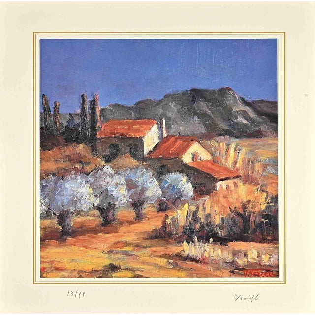 Contemporary After Nicholas Verrall, Landscape, Lithograph, Late 20th Century For Sale - Image 3 of 3