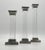 Charles Hollis Jones 1970s Set of 3 Signed Lucite & Aged Nickel Candle Holders by Charles Hollis Jones, Usa For Sale - Image 4 of 18