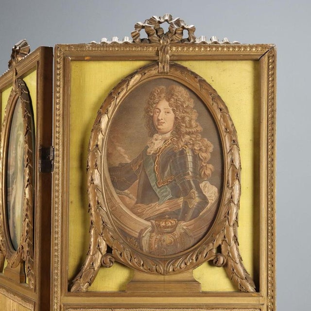 Gilded Wooden Screen, Italy, Early 20th Century For Sale - Image 5 of 12