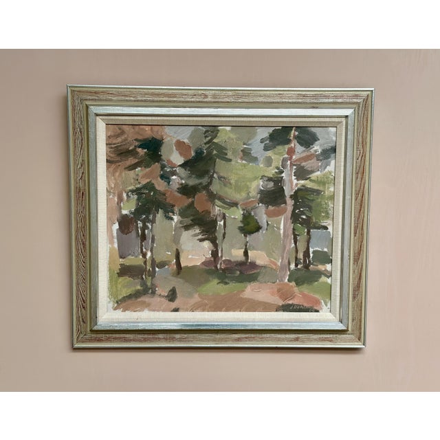 Jan Dahlin, Pine Forest, 1959, Oil on Canvas, Framed For Sale - Image 11 of 18