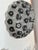 Contemporary Clear and Black Flowers Murano Glass Flush Mount Lively venetian flush-mount made with Murano glass flowers...