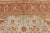 Antique Turkish Floral Oushak Rug in Cream, Rust Red, Orange and Green For Sale In Atlanta - Image 6 of 12