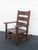Early 1900s Art and Craft Tiger Oak Rocking Chair 6409 For Sale - Image 12 of 15