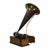 Antique Edison Home Oak Phonograph With Metal Horn Signed C1900 For Sale - Image 10 of 14
