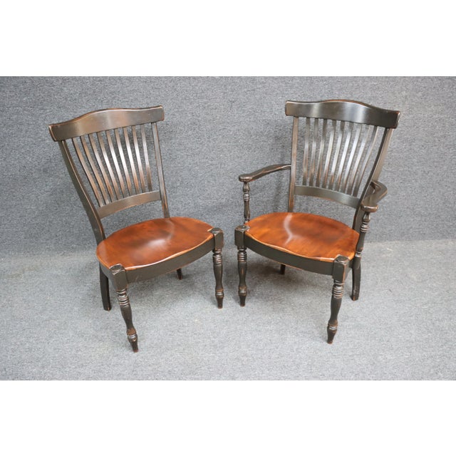 Nichols & Stone Cherry Dining Chairs/4 For Sale - Image 9 of 11