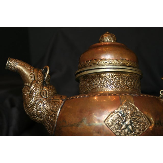 Antique Tibetan Copper & Brass Teapot Chairish