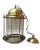 Vintage Lantern Pendant in Brass, 1920 For Sale