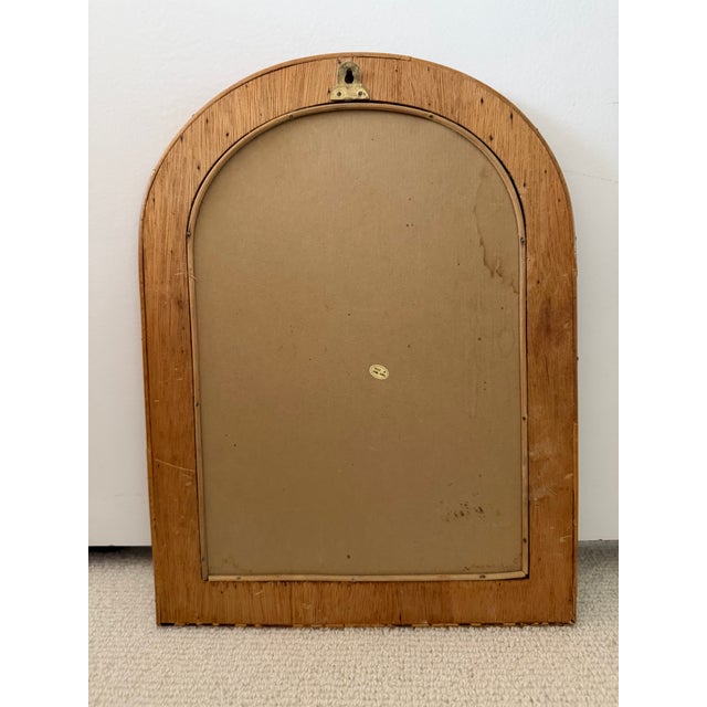Boho Chic Vintage Pencil Reed Wall Mirror For Sale - Image 3 of 7