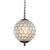 Brass Vintage Aloadecor 1-Light 12'' Brass French Vintage Cosatal Glam Chandelier With Natural Capiz Shell Globe Lantern Hanging Light For Sale - Image 8 of 8