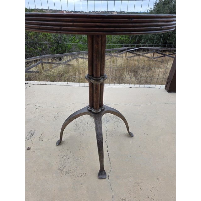 Theodore Alexander Cocktail Table With Iron Elements For Sale In San Antonio - Image 6 of 8