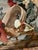 Early 20th Century Large Vintage Figural Aubusson Pastoral Tapestry 50” X 72” Appearing to Be Handwoven Wool - A True Focal Point, Statement Piece - See Pics! For Sale - Image 5 of 11