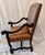 20th Century Louis XIII Style Tooled Leather Os De Mouton Armchair For Sale - Image 10 of 14