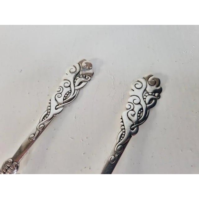Danish Serving Spoons by Christian F. Heise, 1916, Set of 2 For Sale - Image 6 of 8