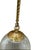 19th Century Vintage Holophane Large Polished Brass Dome Pendant Light Fixture 41” For Sale - Image 5 of 8