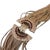 2010s High Quality Costume Jewelry Gilt Metal Italian Multi-Strand Necklace For Sale - Image 9 of 17