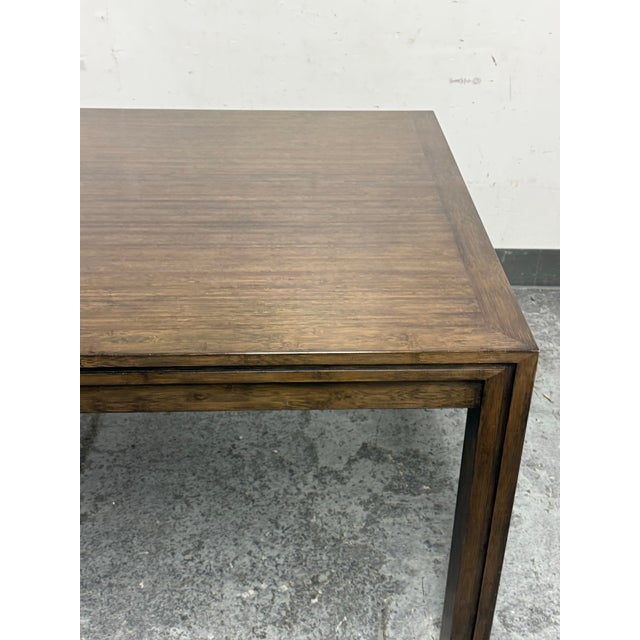 Wood Crate & Barrel Maria Yee BambooTimbre Extension Dining Table For Sale - Image 7 of 12