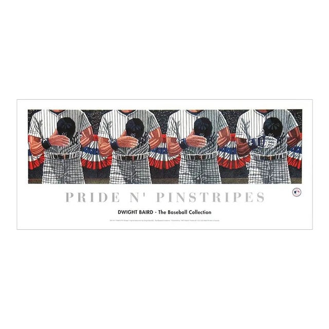 1995 Dwight Baird 'Pride N' Pinstripes' Outsider Art Black & White Canada Offset Lithograph For Sale
