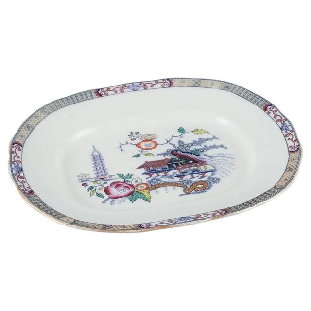 Large Japan Oval Dish in Faience from Rörstrand For Sale - Image 7 of 7