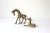 Mid-Century Modern Vintage Small Pair of Vintage Brass Giraffe Figurines For Sale - Image 3 of 8