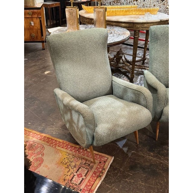 Italian Mid Century Chairs After Marco Zanuso For Sale - Image 4 of 7