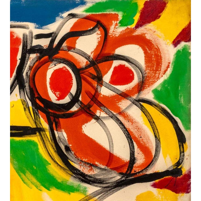 Walter Gaudnek Abstract Figures Oil on Canvas For Sale - Image 4 of 7