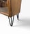 Wood Mid-Century Modern 4-Door Walnut Display Cabinet Hairpin Legs For Sale - Image 7 of 7