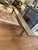 Custom Industrial Flooring Dining Table With Modern Wishbone Steel Legs For Sale - Image 13 of 16