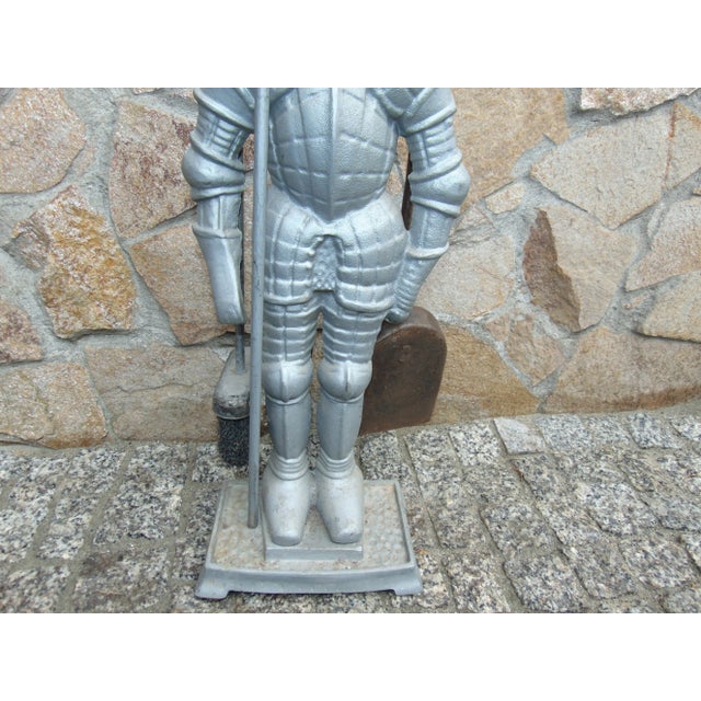 Cast Iron Fireplace Tools, 1970s, Set of 4 For Sale - Image 4 of 6