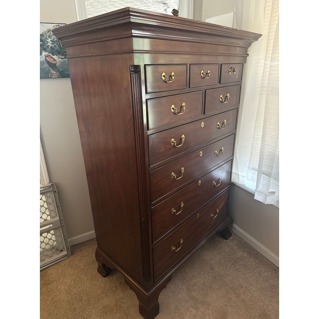 Henkel Harris Mahogany 175/29 High Chest For Sale - Image 10 of 10