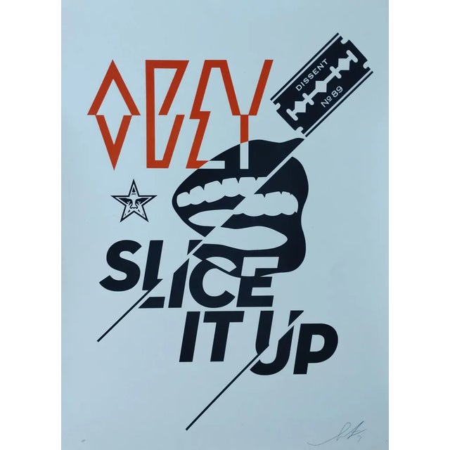 Shepard Fairey (Obey), Slice It Up, 2014, Screenprint For Sale - Image 7 of 7