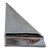 Mid-Century Chrome Sailboat Bookends | Minimalist Nautical Design For Sale