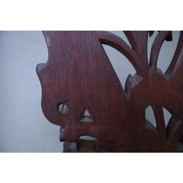 Antique Swiss 19th Century Black Forest Hunting Arm Chair For Sale - Image 16 of 18