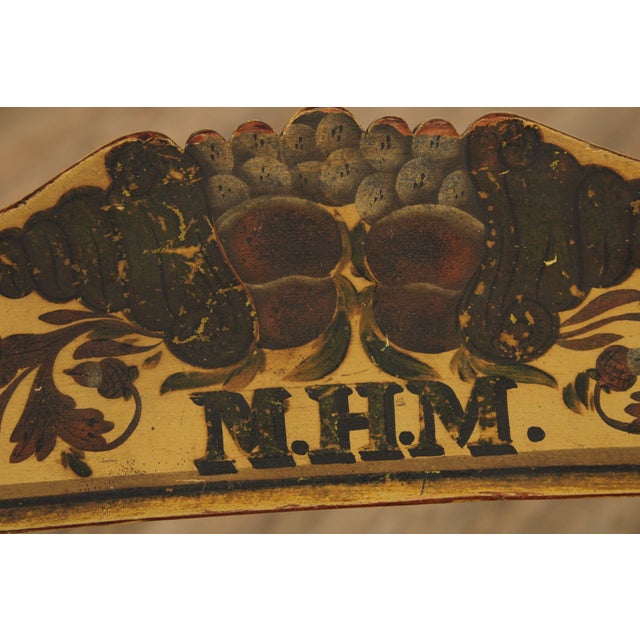 Antique 19tth Century Hand Painted Childs Rocking Chair For Sale - Image 12 of 12