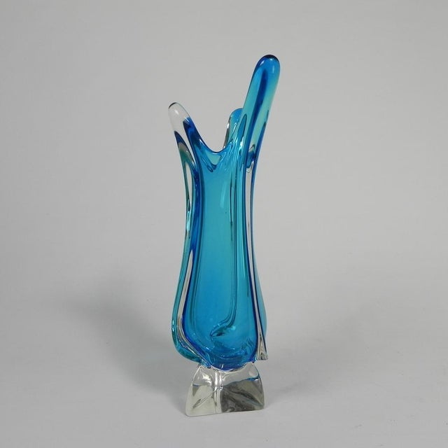 1950s Vintage Glass Vase from Val St. Lambert, 1950s For Sale - Image 5 of 15