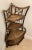 Shabby Chic Vintage Boho Rattan Bamboo Corner Shelving Unit For Sale - Image 3 of 9