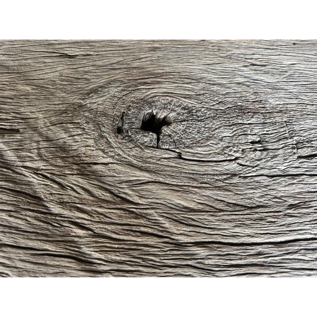 Andrianna Shamaris Ancient Teak Wood Bench or Coffee Table For Sale In New York - Image 6 of 18