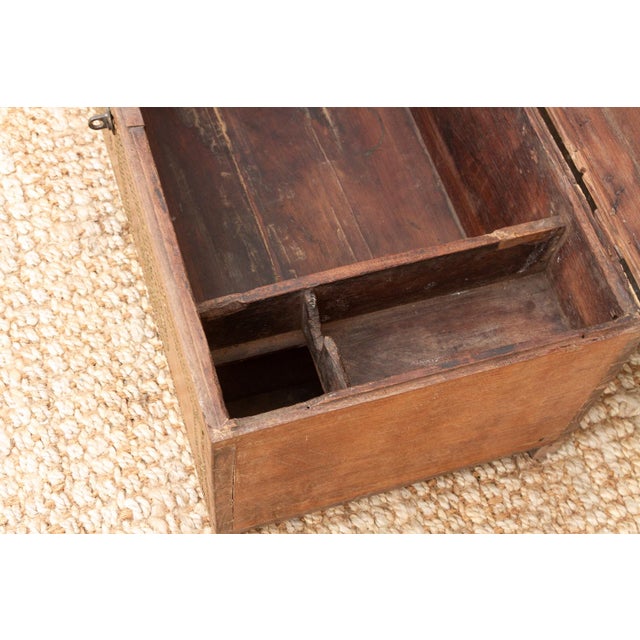 Wood Mid 20th Century British Colonial Teak Chest For Sale - Image 7 of 8