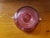 1960s Circa 1960 Italian MCM Murano Cranberry Glass Optic Swirl Pattern Footed Centerpiece Bowl With Applied Handles/Attributed to Fratelli For Sale - Image 5 of 6