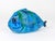 Blue Rimini Blue Glazed Fish Sculpture Figurine by Aldo Londi attributed to Bitossi, Italy, 1950s For Sale - Image 8 of 16