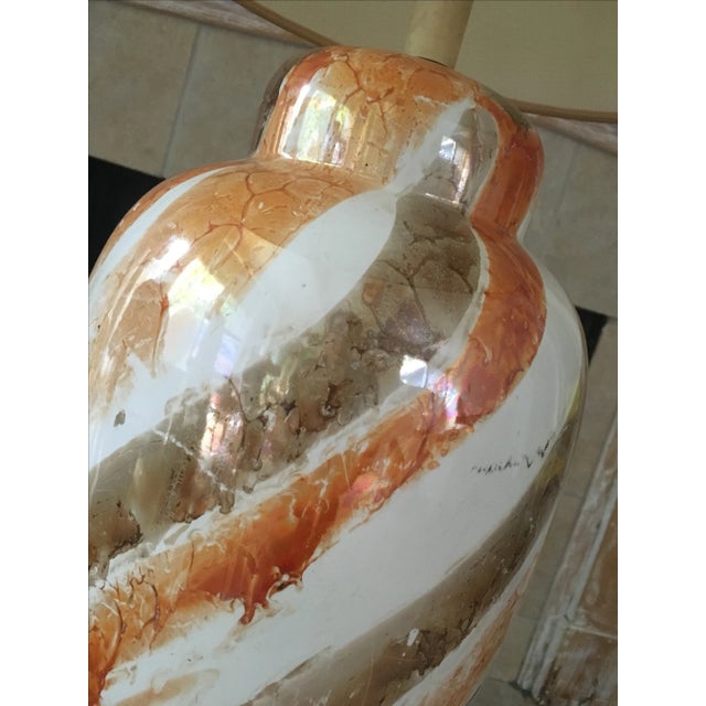 Earth Tones Ceramic Lamp Nova Lighting of California For Sale - Image 4 of 5