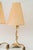 Jugendstil Brass Table Lamps with Fabric Shades, Vienna, Austria, 1908, Set of 2 For Sale - Image 4 of 18