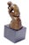 Modern Brown Patinated Bronze The Thinker Sculpture after Rodin For Sale - Image 3 of 5