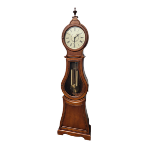 Ethan Allen Swedish Home Grandfather Clock Bombe Mora Longcase Bombay