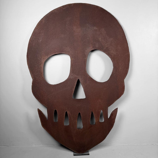 Monumental Steel Skull Wall Decoration, 1990s For Sale - Image 15 of 18