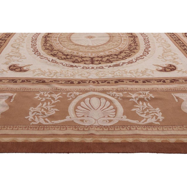 Vintage Chinese Aubusson Rug, 09'00 X 12'01 For Sale - Image 4 of 10