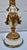 Antique Gilded Metal Lamp Renaissance Style Ornate Ewer Designed Figural Details For Sale - Image 10 of 17