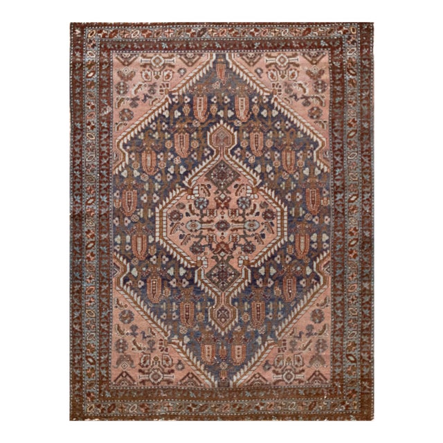 Handwoven Mid 20th Century Persian Malayer Rug For Sale