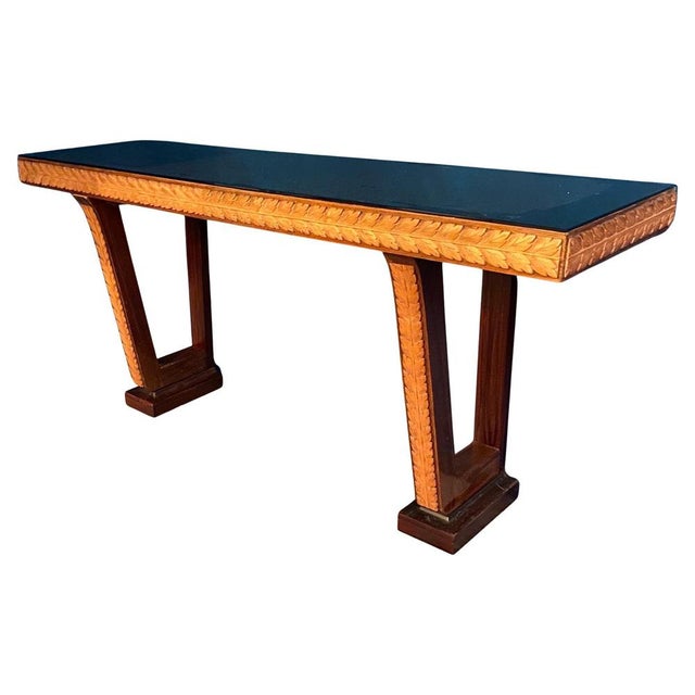 Art Deco Italian Console Table attributed to Osvaldo Borsani, 1940s For Sale - Image 10 of 10